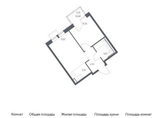 Продаю однокомнатную квартиру, 36.5 м2, Москва