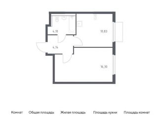 Продается 1-ком. квартира, 35.4 м2, Московская область, Каширское шоссе - Молоково - Андреевское
