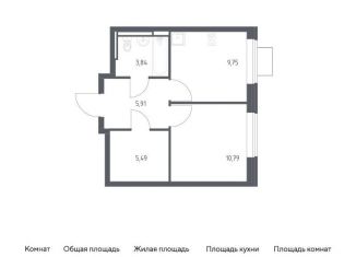 Продам 1-комнатную квартиру, 35.8 м2, Ленинский городской округ