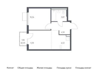 Продаю однокомнатную квартиру, 35.2 м2, Московская область, жилой комплекс Горки Парк, 6.1