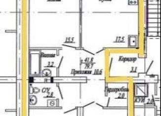 Продам 3-комнатную квартиру, 79.7 м2, Чебоксары, Новогородская улица, поз2.23