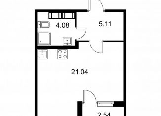 Продажа квартиры студии, 31.5 м2, Колпино