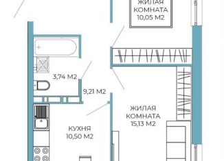 Продам 2-комнатную квартиру, 49 м2, Пенза, Октябрьский район
