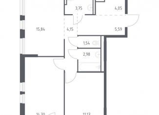 Продажа двухкомнатной квартиры, 64.4 м2, Ленинградская область
