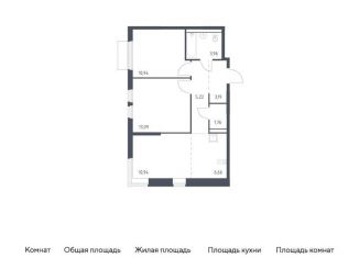 Продажа 2-комнатной квартиры, 55.8 м2, Московская область, микрорайон Пригород Лесное, к18