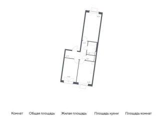 Продаю двухкомнатную квартиру, 60 м2, Москва