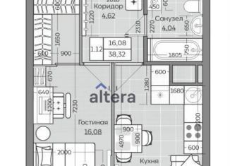 1-комнатная квартира на продажу, 38 м2, Татарстан
