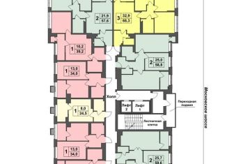 Продам 1-комнатную квартиру, 34 м2, Тула, Зареченский территориальный округ