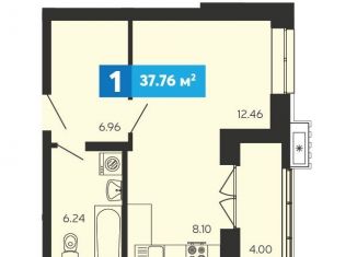 Продается 1-комнатная квартира, 37.2 м2, село Засечное, ЖК Созвездие, Прибрежный бульвар, 2с6