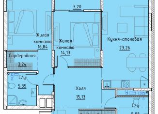 Продаю 2-ком. квартиру, 89.8 м2, Екатеринбург, Машинная улица, 1В/3, ЖК Клевер Парк