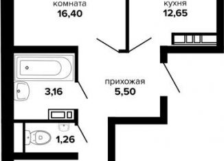 Продажа 2-ком. квартиры, 54.9 м2, Краснодар, Российская улица, 257/7лит1