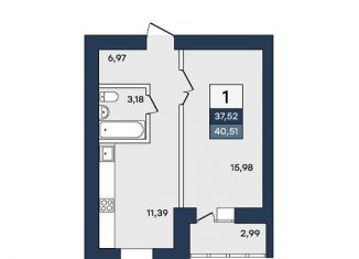 Продажа 1-комнатной квартиры, 37.5 м2, Саратов, улица имени И.С. Левина, 8