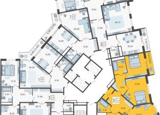 Продаю 3-комнатную квартиру, 127.1 м2, Краснодар, улица Дзержинского, 95, улица Дзержинского