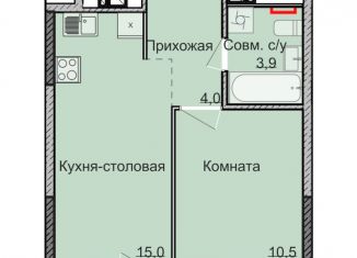 1-ком. квартира на продажу, 33.4 м2, Удмуртия