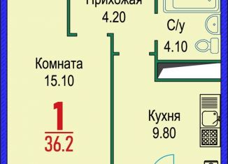 Продается 1-ком. квартира, 36.2 м2, Ставрополь, микрорайон № 14, Гражданская улица, 1/4