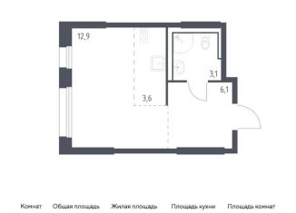 Квартира на продажу студия, 25.7 м2, Москва, жилой комплекс Молжаниново, к1