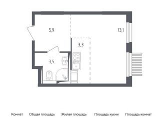 Продаю квартиру студию, 25.8 м2, Мытищи, ЖК Мытищи Парк