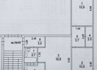 Продам 3-ком. квартиру, 58 м2, Фрязино, Центральная улица, 8А