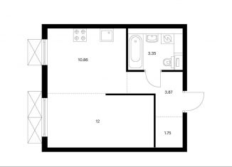 Продается 1-комнатная квартира, 31.8 м2, поселение Филимонковское, ЖК Середневский Лес, жилой комплекс Середневский Лес, 4.1