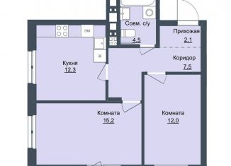 Продажа двухкомнатной квартиры, 53.6 м2, Ижевск, Северо-Западный жилой район