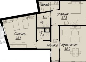 Продажа 2-комнатной квартиры, 118.1 м2, Санкт-Петербург, муниципальный округ Аптекарский Остров