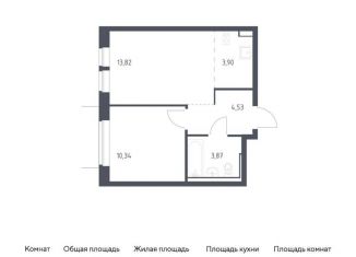 Продаю 1-комнатную квартиру, 36.5 м2, Москва, жилой комплекс Квартал Западный, к2