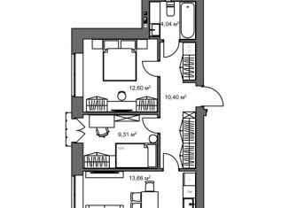 Продам 2-комнатную квартиру, 50 м2, село Ленино, Рудничная улица