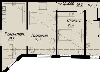 3-комнатная квартира на продажу, 155.4 м2, Санкт-Петербург, муниципальный округ Аптекарский Остров