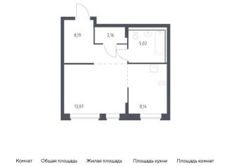 Продажа квартиры студии, 36.6 м2, поселение Марушкинское, жилой комплекс Квартал Западный, к2