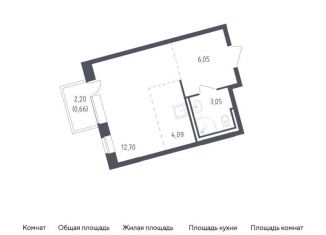 Продается квартира студия, 26.6 м2, село Лайково