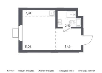 Продаю квартиру студию, 21.2 м2, Люберцы, жилой комплекс Люберцы 2020, к69, ЖК Люберцы 2020