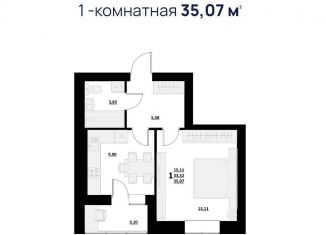 Продается однокомнатная квартира, 33.1 м2, Белгородская область, Сказочная улица, 37