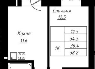 Продается 1-ком. квартира, 36.4 м2, Барнаул, Павловский тракт, 196к2, Индустриальный район
