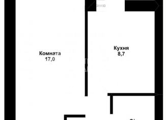 Продается 1-ком. квартира, 33.7 м2, Тюмень, улица Ветеранов Труда, 9Ак3