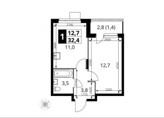 Продажа 1-комнатной квартиры, 32.4 м2, Московская область, жилой комплекс 1-й Донской, 4