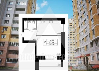Продаю 1-комнатную квартиру, 44.4 м2, Владимирская область