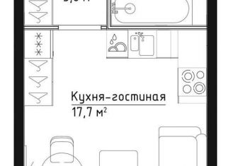 Квартира на продажу студия, 25.1 м2, Москва, метро Серпуховская, Дубининская улица, 59к9