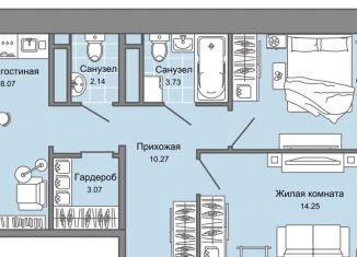 Продажа 3-комнатной квартиры, 66 м2, Ульяновск