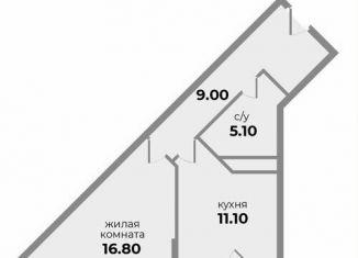 Однокомнатная квартира на продажу, 42.2 м2, Ставропольский край, Прекрасная улица, 17