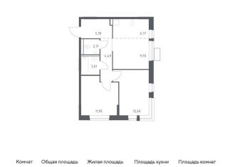 2-комнатная квартира на продажу, 55.6 м2, посёлок Жилино-1