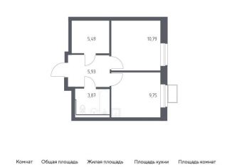 Продается 1-ком. квартира, 35.8 м2, посёлок Жилино-1, жилой комплекс Егорово Парк, к3.1