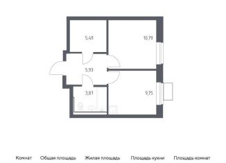 Продается 1-ком. квартира, 35.8 м2, посёлок Жилино-1, жилой комплекс Егорово Парк, к3.1, ЖК Егорово Парк