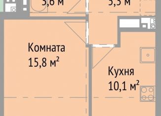 Продается однокомнатная квартира, 37.4 м2, Ижевск, Октябрьский район