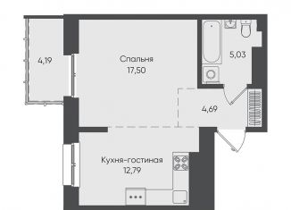 Продаю однокомнатную квартиру, 44.2 м2, Иркутск