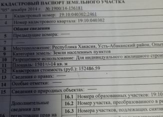 Продажа земельного участка, 15 сот., село Зелёное