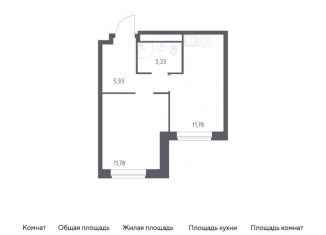 Продается 1-комнатная квартира, 32.8 м2, Балашиха