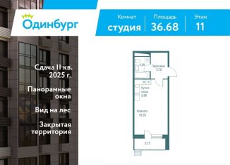 Продам квартиру студию, 36.7 м2, Московская область