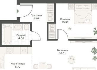 Продажа однокомнатной квартиры, 43.7 м2, Москва