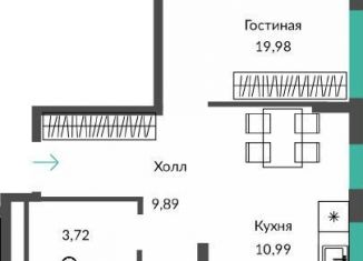Продается 3-ком. квартира, 77.5 м2, Крым