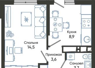 Однокомнатная квартира на продажу, 31.7 м2, Новороссийск